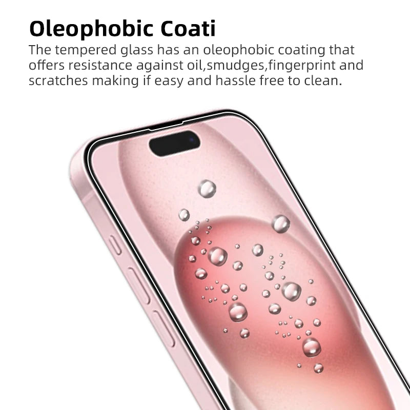 For iPhone 15 Pro Max 2.5d Clear Tempered Glass High Transparent Wholesale for iPhone 15 Plus Screen Protector