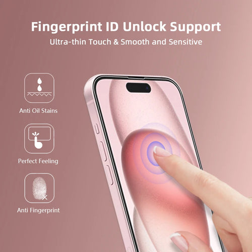 For iPhone 15 Pro Max 2.5d Clear Tempered Glass High Transparent Wholesale for iPhone 15 Plus Screen Protector