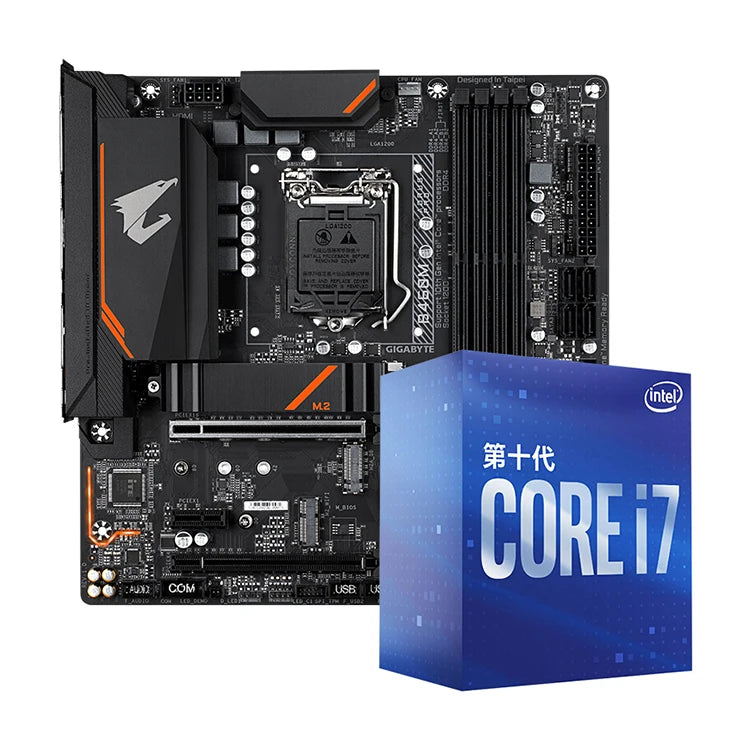 Used GIGABYTE B460M AORUS ELITE Gaming Motherboard With Intel 10th Core CPU Processor With I5-10500 I7-10700 in Stock