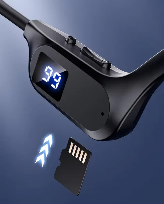 Wireless Waterproof Bone Conduction Headphones Conversation Hearing Aids Headsets for Sports