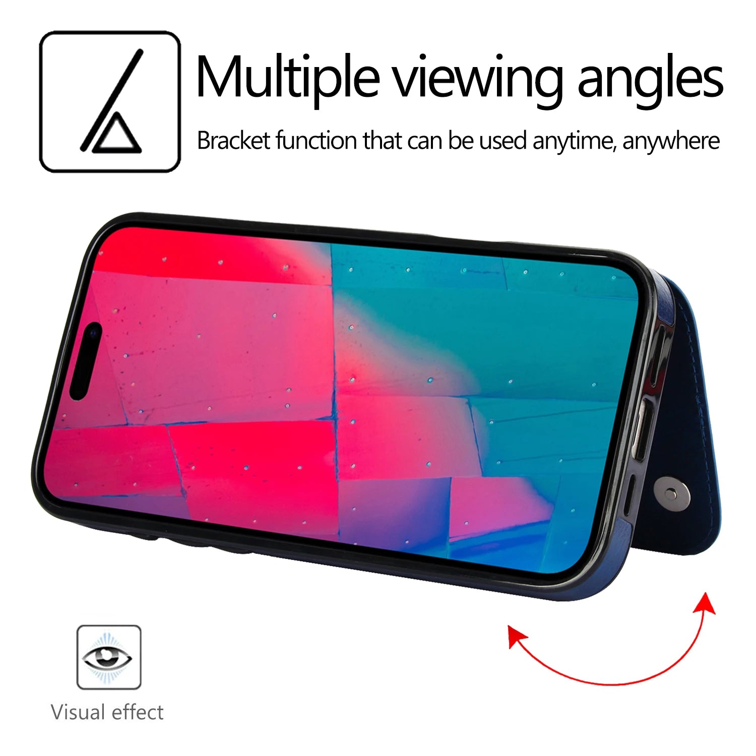Retro Leather Wallet Phone Case Card Slots Magnetic PU Leather Mobile Case for iPhone 17 16 15 14 Pro Max