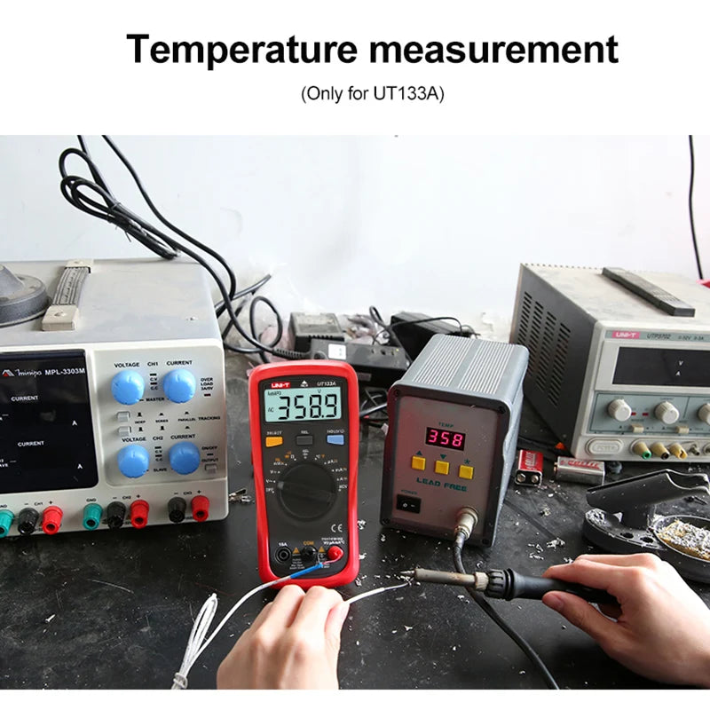 UNI-T UT133A UT133B Digital Multimeter 6000 Counts Multimetro Test AC/DC Voltage Tester Frequency Capacitance Meter Current Tool