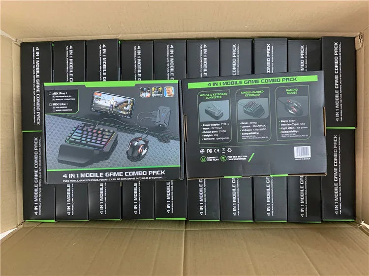 Gamwing Mix Pro Mouse & Keyboard Combo Pack for FPS Mobile Games