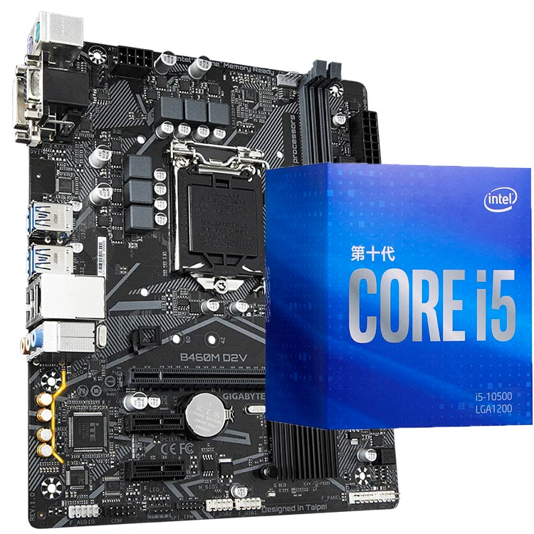 GIGABYTE B460M D2V Used Motherboard with Intel B460 Chipset 10th Core CPU I5 10400 10400F 10500 Processors