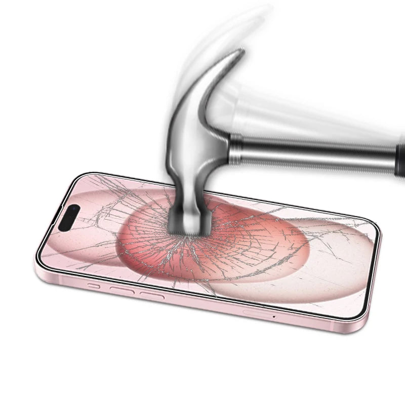 For iPhone 15 Pro Max 2.5d Clear Tempered Glass High Transparent Wholesale for iPhone 15 Plus Screen Protector