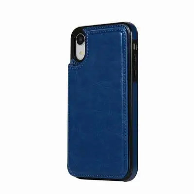 Retro Leather Wallet Phone Case Card Slots Magnetic PU Leather Mobile Case for iPhone 17 16 15 14 Pro Max