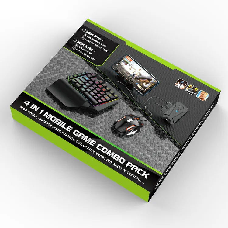 Gamwing Mix Pro Mouse & Keyboard Combo Pack for FPS Mobile Games