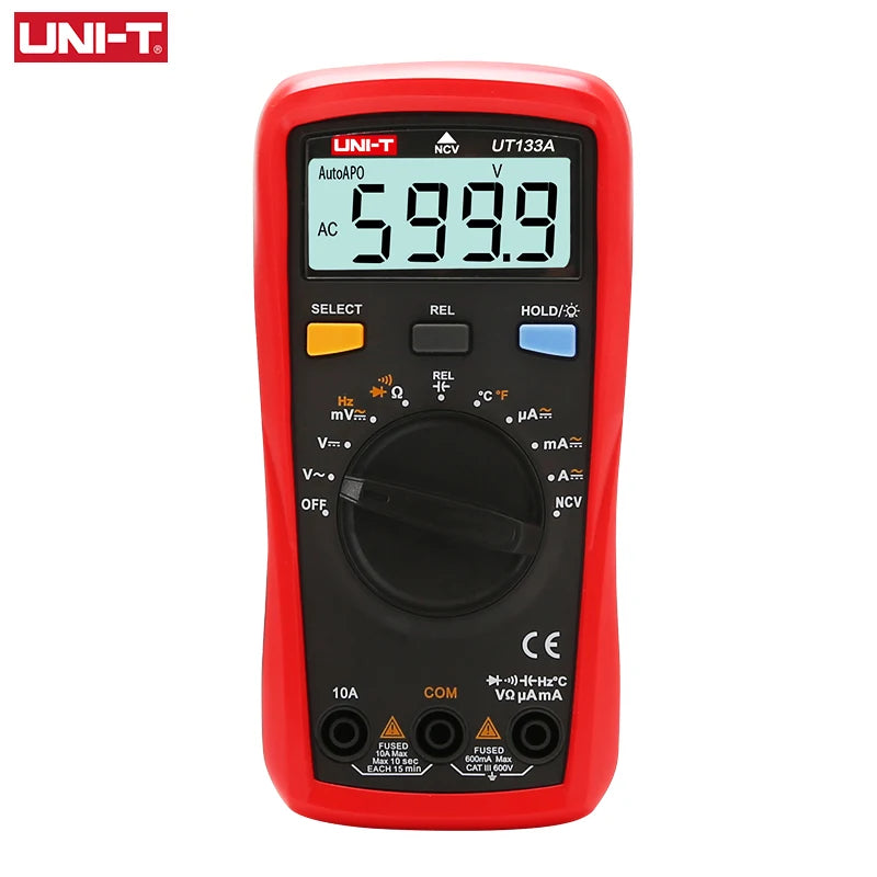 UNI-T UT133A UT133B Digital Multimeter 6000 Counts Multimetro Test AC/DC Voltage Tester Frequency Capacitance Meter Current Tool