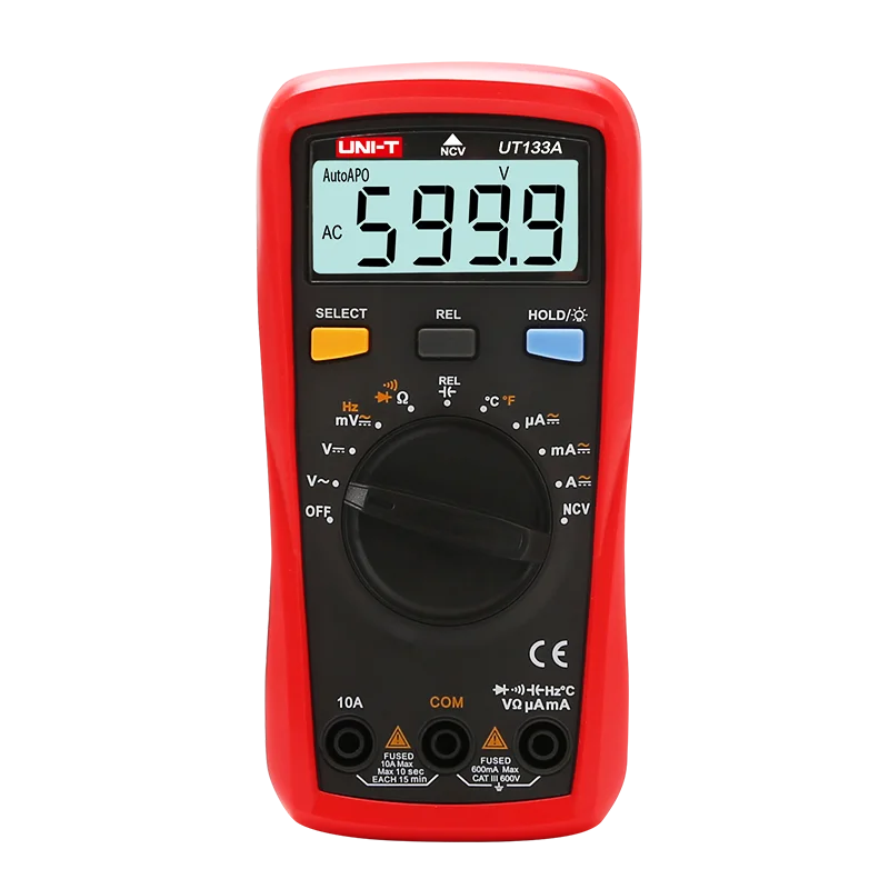UNI-T UT133A UT133B Digital Multimeter 6000 Counts Multimetro Test AC/DC Voltage Tester Frequency Capacitance Meter Current Tool
