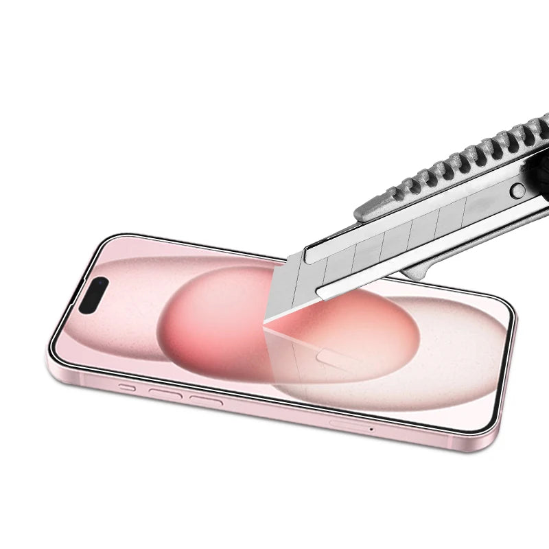 For iPhone 15 Pro Max 2.5d Clear Tempered Glass High Transparent Wholesale for iPhone 15 Plus Screen Protector