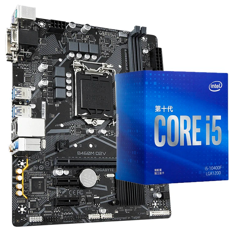 GIGABYTE B460M D2V Used Motherboard with Intel B460 Chipset 10th Core CPU I5 10400 10400F 10500 Processors